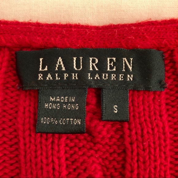 Ralph Lauren Red Knitted Sweater - Picture 4 of 4